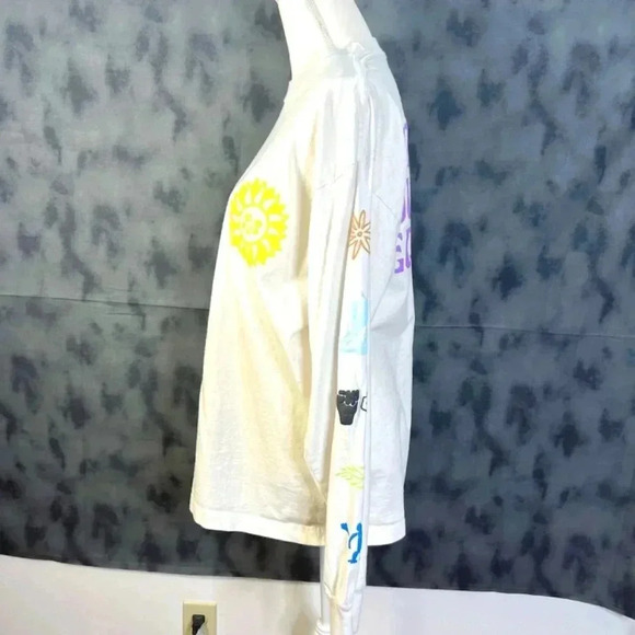 Obey Peace Justice Equality White Long Sleeved T Shirt Size M - Picture 3 of 7